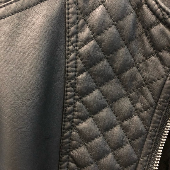 Black Leather jacket (warehouse) - Picture 1 of 6